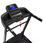 Tapis de course pliable Whisen, machine de course à pied avec 12 programmes prédéfinis, inclinaison – Noir et rouge