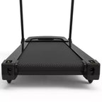 Tapis de course pliable Whisen, machine de course à pied avec 12 programmes prédéfinis, inclinaison – Noir et rouge