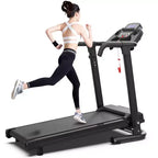 Whisen Walking Pad Foldable Treadmill, 2.5HP Portable Treadmill Running Machin - Black & Orange