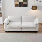 MAYEERTY Loveseat Luxury Sofa with Soft Chenille Upholstered Sofa for Living Room Beige