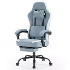 Chaise de bureau ergonomique TUYOHW avec accoudoirs rembourrés, chaise de jeu avec support lombaire, chaise roulante pivotante avec roulettes pour la maison, le bureau