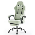 Chaise de bureau ergonomique TUYOHW avec accoudoirs rembourrés, chaise de jeu avec support lombaire, chaise roulante pivotante avec roulettes pour la maison, le bureau