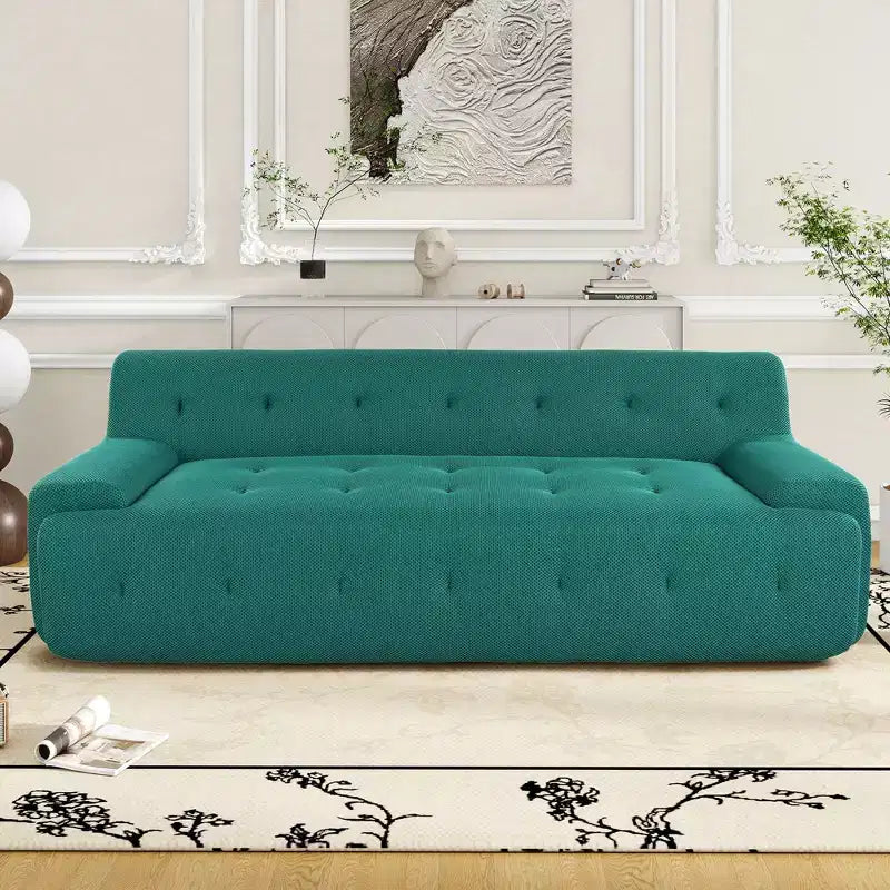 TUYOHW 86.2 Inch Modern Minimalist Tufted Sofa,3-Seat Compression Sofa for Living Room,Bedroom,Office,Apartment