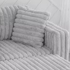 TUYOHW 106.3 Inch Modern 2-Seater Sofa with 2 Pillows for Living Room,Apartment,Office
