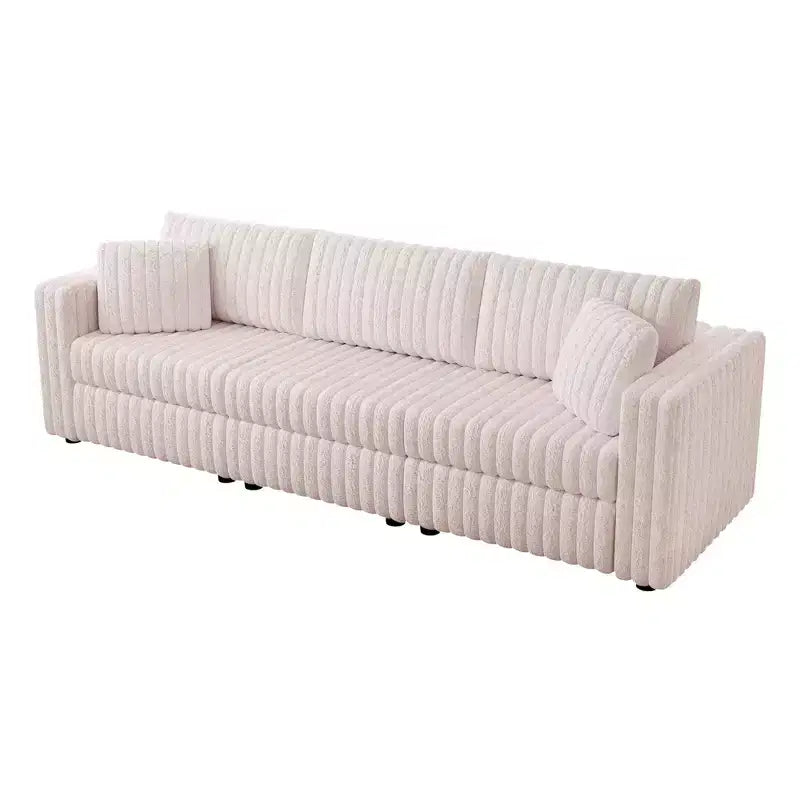 TUYOHW 106.3 Inch Modern 2-Seater Sofa with 2 Pillows for Living Room,Apartment,Office