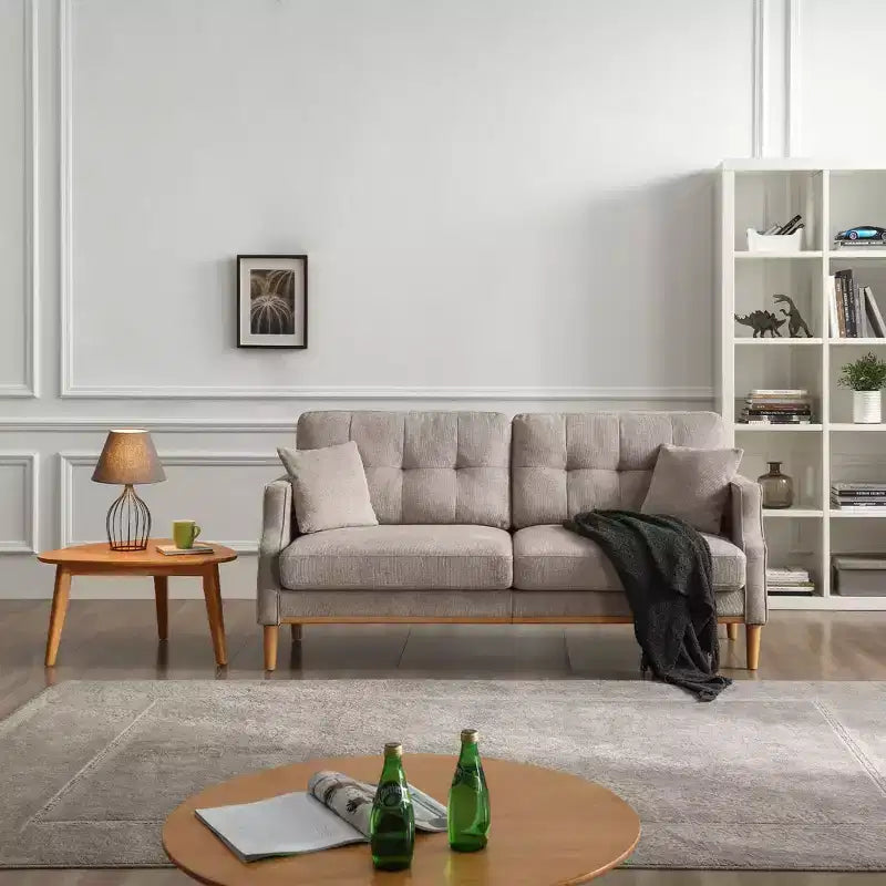 Canapé 3 places TUYOHW 70,1 pouces imperméable avec prise USB pour salon, petit espace, bureau, appartement