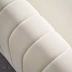 Canapé moderne de 84 pouces en velours, canapé 3 places avec pieds en métal doré et accoudoirs roulés pour salon, chambre ou appartement - Panipeachy
