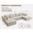 COZONY Canapé moderne 80 pouces avec porte-gobelets, canapé 3 places à assise profonde, canapé confortable pour salon, bureau, appartement