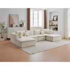 COZONY Canapé moderne 80 pouces avec porte-gobelets, canapé 3 places à assise profonde, canapé confortable pour salon, bureau, appartement