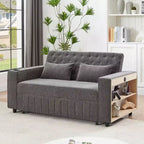 MAYEERTY Canapé-lit convertible 61,4 po, Causeuse, Canapé-lit moderne avec dossier réglable pour salon, Vert