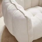 Fauteuil poire souple avec mousse haute résilience, canapé paresseux carré avec repose-pieds, housse pour adultes pour jouer, lire ou regarder la télévision