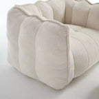 Fauteuil poire souple avec mousse haute résilience, canapé paresseux carré avec repose-pieds, housse pour adultes pour jouer, lire ou regarder la télévision