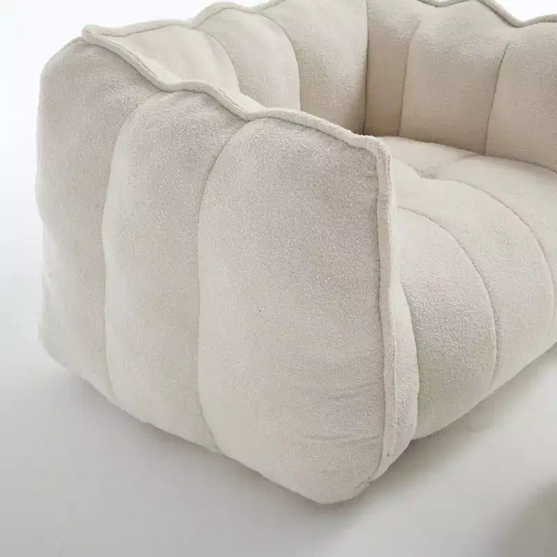 Fauteuil poire souple avec mousse haute résilience, canapé paresseux carré avec repose-pieds, housse pour adultes pour jouer, lire ou regarder la télévision