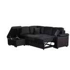 84.75 Sleeper Sofa Bed 2 in 1 Pull Out sofa bed L Shape Couch with Storage Ottoman for Living Room Bedroom Couch and Small Apartment