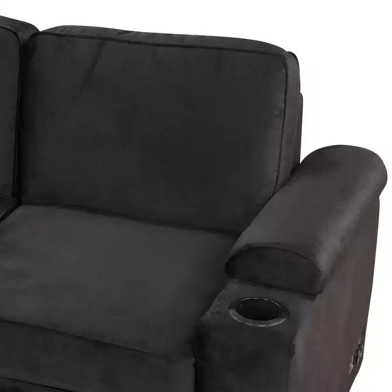 84.75 Sleeper Sofa Bed 2 in 1 Pull Out sofa bed L Shape Couch with Storage Ottoman for Living Room Bedroom Couch and Small Apartment