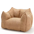 Sofa chairs with highly resilient foam for living rooms and bedrooms, comfortable square lazy sofas, sofas for adults to play, read and watch TV