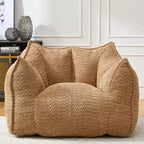 Pouf poire, canapé de sol paresseux pour adultes, chaise de cheminée au design ergonomique, fauteuil inclinable en mousse à mémoire de forme pour salon et chambre
