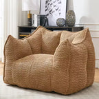 Pouf poire, canapé de sol paresseux pour adultes, chaise de cheminée au design ergonomique, fauteuil inclinable en mousse à mémoire de forme pour salon et chambre