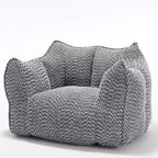 Pouf poire, canapé de sol paresseux pour adultes, chaise de cheminée au design ergonomique, fauteuil inclinable en mousse à mémoire de forme pour salon et chambre