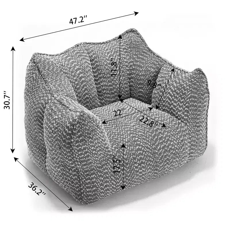 Pouf poire, canapé de sol paresseux pour adultes, chaise de cheminée au design ergonomique, fauteuil inclinable en mousse à mémoire de forme pour salon et chambre