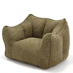 Pouf poire, canapé de sol paresseux pour adultes, chaise de cheminée au design ergonomique, fauteuil inclinable en mousse à mémoire de forme pour salon et chambre