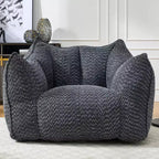 Pouf poire, canapé de sol paresseux pour adultes, chaise de cheminée au design ergonomique, fauteuil inclinable en mousse à mémoire de forme pour salon et chambre