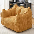 Pouf poire, canapé de sol paresseux pour adultes, chaise de cheminée au design ergonomique, fauteuil inclinable en mousse à mémoire de forme pour salon et chambre