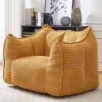 Pouf poire, canapé de sol paresseux pour adultes, chaise de cheminée au design ergonomique, fauteuil inclinable en mousse à mémoire de forme pour salon et chambre