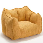Pouf poire, canapé de sol paresseux pour adultes, chaise de cheminée au design ergonomique, fauteuil inclinable en mousse à mémoire de forme pour salon et chambre