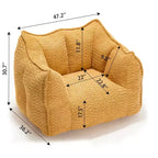 Pouf poire, canapé de sol paresseux pour adultes, chaise de cheminée au design ergonomique, fauteuil inclinable en mousse à mémoire de forme pour salon et chambre