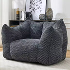 Pouf poire, canapé de sol paresseux pour adultes, chaise de cheminée au design ergonomique, fauteuil inclinable en mousse à mémoire de forme pour salon et chambre