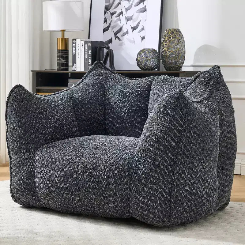 Pouf poire, canapé de sol paresseux pour adultes, chaise de cheminée au design ergonomique, fauteuil inclinable en mousse à mémoire de forme pour salon et chambre