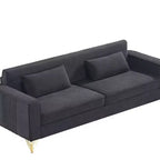 Whisen 85.8 Velvet Sofa, Modern Elegant 4 Seater Couch Sofa with Luxurious Soft Comfort, Easy to Maintain