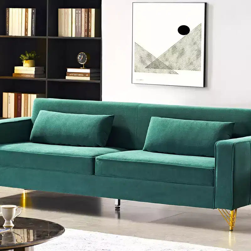 Whisen 85.8 Velvet Sofa, Modern Elegant 4 Seater Couch Sofa with Luxurious Soft Comfort, Easy to Maintain