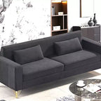 Whisen 85.8 Velvet Sofa, Modern Elegant 4 Seater Couch Sofa with Luxurious Soft Comfort, Easy to Maintain