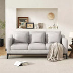 Canapé 3 places Whisen Modern Comfy, avec pieds en bois