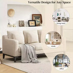 Canapé 3 places Whisen Modern Comfy, avec pieds en bois