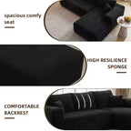 MAYEERTY 106 Wide-Wale Corduroy Compression Sofa Bed, Convertible Sleeper Couch for Living Room Guest Room