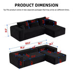 MAYEERTY 106 Wide-Wale Corduroy Compression Sofa Bed, Convertible Sleeper Couch for Living Room Guest Room