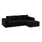 MAYEERTY 106 Wide-Wale Corduroy Compression Sofa Bed, Convertible Sleeper Couch for Living Room Guest Room