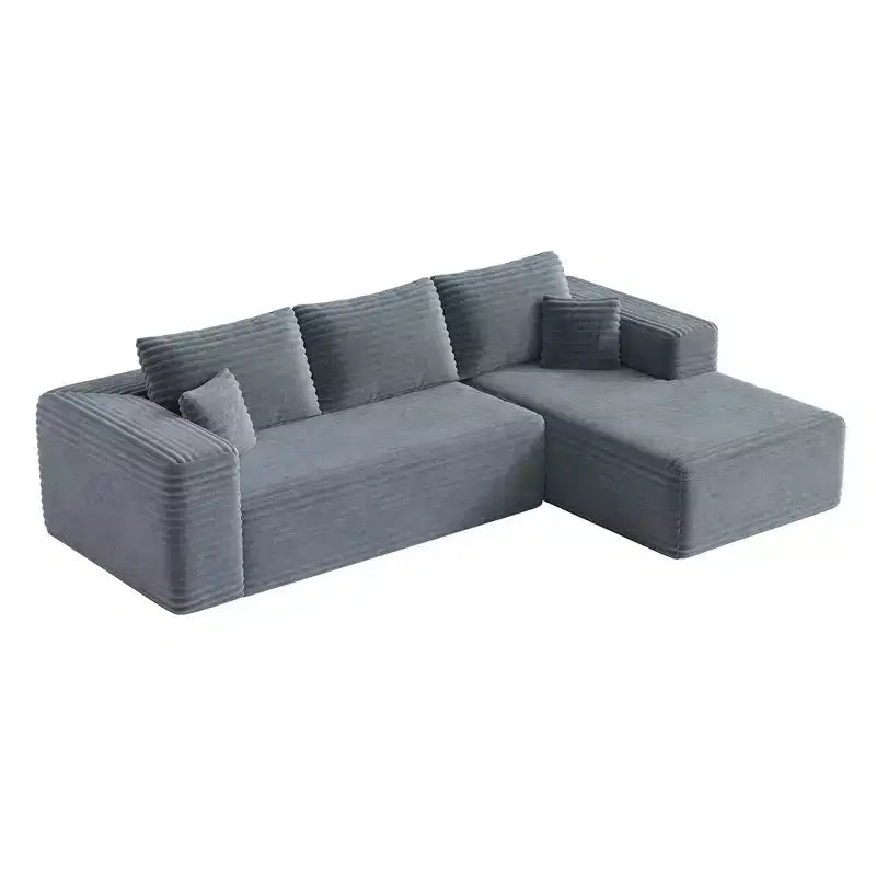 MAYEERTY 106 Wide-Wale Corduroy Compression Sofa Bed, Convertible Sleeper Couch for Living Room Guest Room