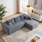 MAYEERTY 106 Wide-Wale Corduroy Compression Sofa Bed, Convertible Sleeper Couch for Living Room Guest Room