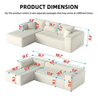 MAYEERTY 106 Wide-Wale Corduroy Compression Sofa Bed, Convertible Sleeper Couch for Living Room Guest Room