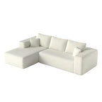 MAYEERTY 106 Wide-Wale Corduroy Compression Sofa Bed, Convertible Sleeper Couch for Living Room Guest Room