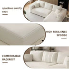 MAYEERTY 106 Wide-Wale Corduroy Compression Sofa Bed, Convertible Sleeper Couch for Living Room Guest Room