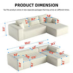MAYEERTY 106 Wide-Wale Corduroy Compression Sofa Bed, Convertible Sleeper Couch for Living Room Guest Room