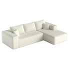 MAYEERTY 106 Wide-Wale Corduroy Compression Sofa Bed, Convertible Sleeper Couch for Living Room Guest Room
