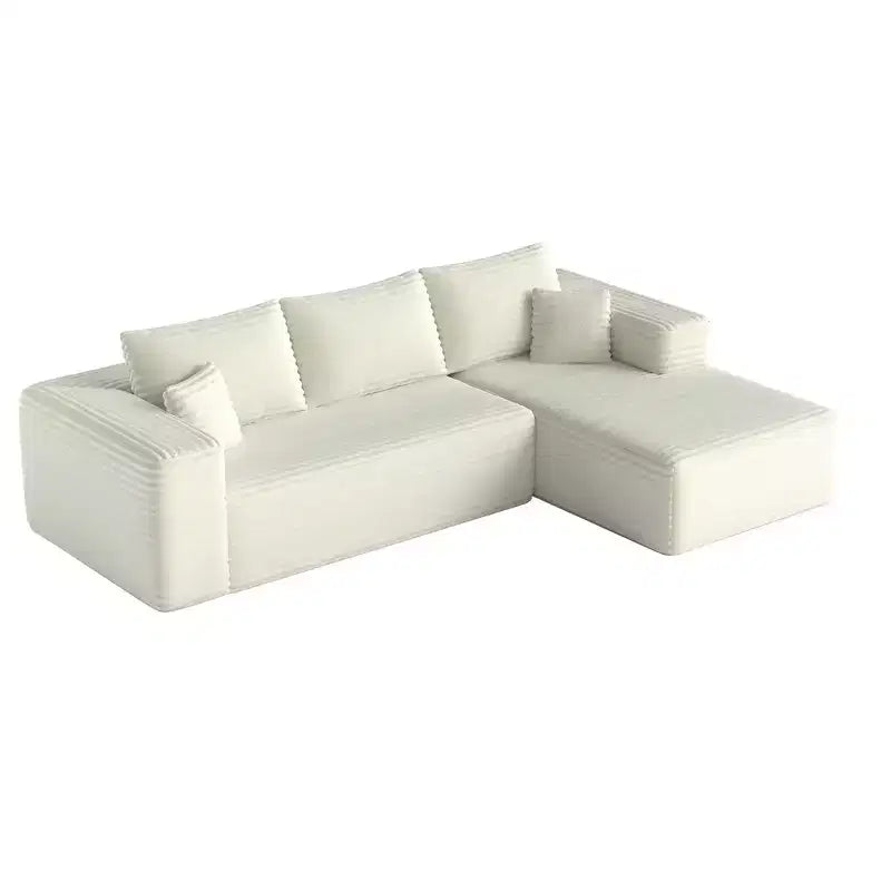 MAYEERTY 106 Wide-Wale Corduroy Compression Sofa Bed, Convertible Sleeper Couch for Living Room Guest Room