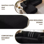 MAYEERTY 106 Wide-Wale Corduroy Compression Sofa Bed, Convertible Sleeper Couch for Living Room Guest Room