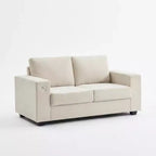 Causeuse moderne en chenille de 70 po avec ports USB et poches latérales - Canapé capitonné, cadre entièrement en bois, petit canapé compact pour salon